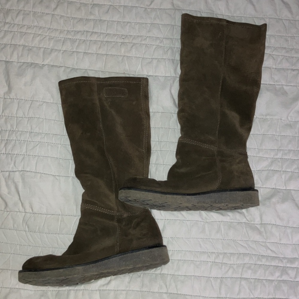 Bronx Brown Suede Leather Wool
Insulated Boot.
